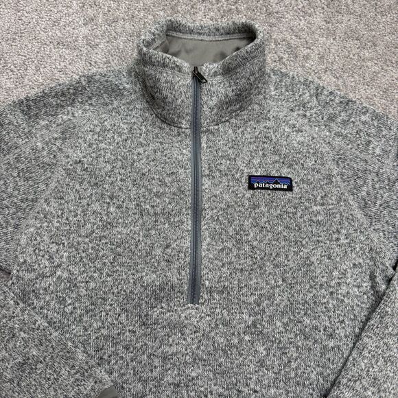 Patagonia Better Sweater 1/4 Zip Fleece Jacket Women XS Gray Outdoor Hiking Camp - Picture 3 of 14